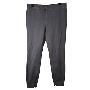 Lauren Ralph‎ Lauren Gray Cotton Blend Riding Pants Women's Size 8